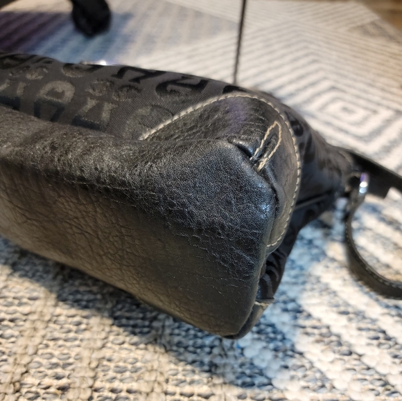 Etienne Aigner Leather Canvas Multi Compartment Shoulder Bag EUC - Picture 4 of 11